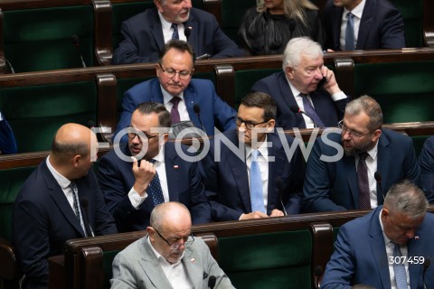  29.07.2026 WARSZAWA<br />POSIEDZENIE SEJMU RP<br />N/Z MATEUSZ MORAWIECKI SZYMON SZYNKOWSKI VEL SEK MARCIN HORALA<br />FOT. MARCIN BANASZKIEWICZ/FOTONEWS  
