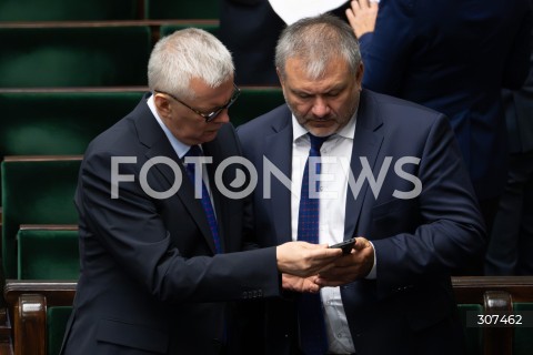  29.07.2026 WARSZAWA<br />POSIEDZENIE SEJMU RP<br />N/Z TOMASZ SIEMONIAK WALDEMAR ZUREK<br />FOT. MARCIN BANASZKIEWICZ/FOTONEWS  