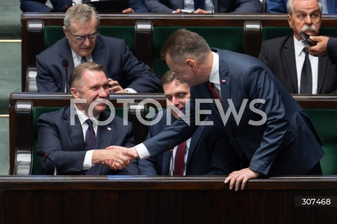  29.07.2026 WARSZAWA<br />POSIEDZENIE SEJMU RP<br />N/Z PRZEMYSLAW CZARNEK MARIUSZ BLASZCZAK<br />FOT. MARCIN BANASZKIEWICZ/FOTONEWS  