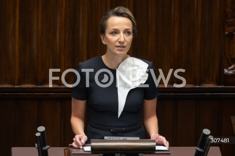  29.07.2026 WARSZAWA<br />POSIEDZENIE SEJMU RP<br />N/Z SYLWIA GREGORCZYK ABRAM RZECZNIK PRAW OBYWATELSKICH<br />FOT. MARCIN BANASZKIEWICZ/FOTONEWS  