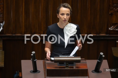  29.07.2026 WARSZAWA<br />POSIEDZENIE SEJMU RP<br />N/Z SYLWIA GREGORCZYK ABRAM RZECZNIK PRAW OBYWATELSKICH<br />FOT. MARCIN BANASZKIEWICZ/FOTONEWS  