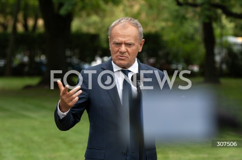  13.08.2026 WARSZAWA<br />KOFERENCJA PREMIERA DONALDA TUSKA<br />N/Z PREMIER DONALD TUSK<br /> 