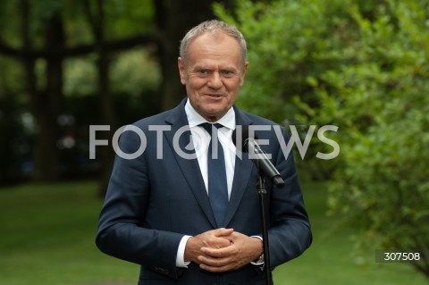 13.08.2026 WARSZAWA<br />KOFERENCJA PREMIERA DONALDA TUSKA<br />N/Z PREMIER DONALD TUSK<br /> 