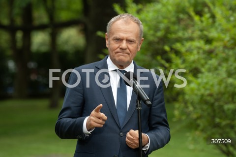  13.08.2026 WARSZAWA<br />KOFERENCJA PREMIERA DONALDA TUSKA<br />N/Z PREMIER DONALD TUSK<br /> 