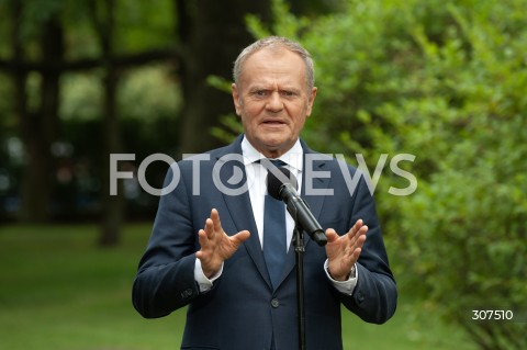  13.08.2026 WARSZAWA<br />KOFERENCJA PREMIERA DONALDA TUSKA<br />N/Z PREMIER DONALD TUSK<br /> 