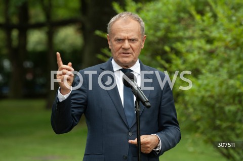  13.08.2026 WARSZAWA<br />KOFERENCJA PREMIERA DONALDA TUSKA<br />N/Z PREMIER DONALD TUSK<br /> 