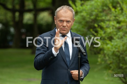  13.08.2026 WARSZAWA<br />KOFERENCJA PREMIERA DONALDA TUSKA<br />N/Z PREMIER DONALD TUSK<br /> 