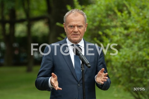  13.08.2026 WARSZAWA<br />KOFERENCJA PREMIERA DONALDA TUSKA<br />N/Z PREMIER DONALD TUSK<br /> 