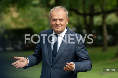  13.08.2026 WARSZAWA<br />KOFERENCJA PREMIERA DONALDA TUSKA<br />N/Z PREMIER DONALD TUSK<br /> 
