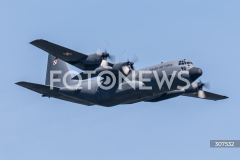  15.08.2026 WARSZAWA<br />SWIETO WOJSKA POLSKIEGO<br />DEFILADA POWIETRZNA<br />POLSKA SAFE<br />N/Z SAMOLOT LOCKHEED C-130 HERCULES<br />FOT. MARCIN BANASZKIEWICZ/FOTONEWS  
