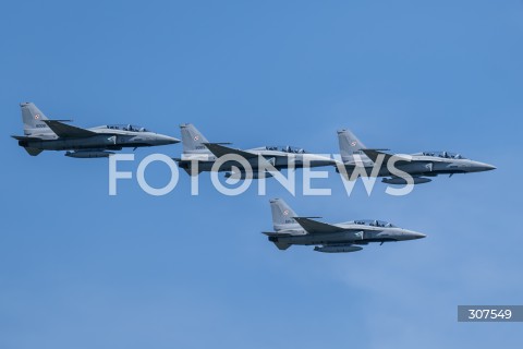  15.08.2026 WARSZAWA<br />SWIETO WOJSKA POLSKIEGO<br />DEFILADA POWIETRZNA<br />POLSKA SAFE<br />N/Z SAMOLOT SAMOLOTY KAI FA-50 FIGHTING EAGLE<br />FOT. MARCIN BANASZKIEWICZ/FOTONEWS  