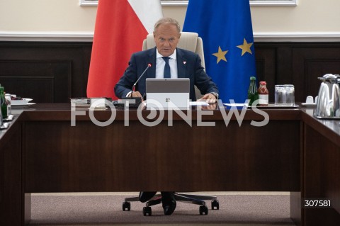  18.08.2026 WARSZAWA<br />POSIEDZENIE RADY MINISTROW<br />N/Z PREMIER DONALD TUSK<br /> 