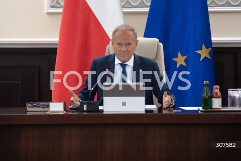  18.08.2026 WARSZAWA<br />POSIEDZENIE RADY MINISTROW<br />N/Z PREMIER DONALD TUSK<br /> 