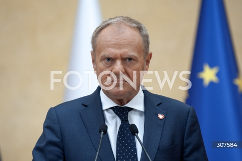  19.08.2026 WARSZAWA<br />KONFERENCJA W KPRM<br />N/Z PREMIER DONALD TUSK<br /> 