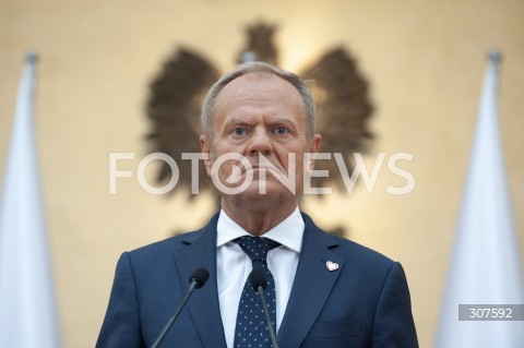  19.08.2026 WARSZAWA<br />KONFERENCJA W KPRM<br />N/Z PREMIER DONALD TUSK<br /> 
