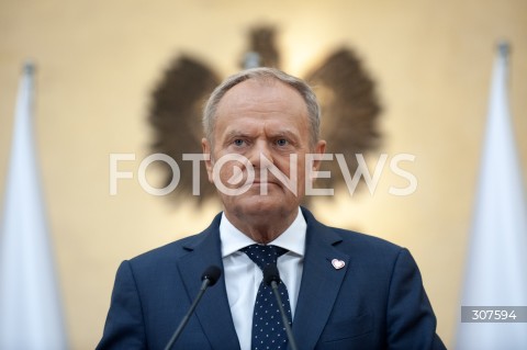  19.08.2026 WARSZAWA<br />KONFERENCJA W KPRM<br />N/Z PREMIER DONALD TUSK<br /> 