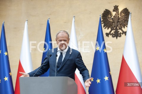  19.08.2026 WARSZAWA<br />KONFERENCJA W KPRM<br />N/Z PREMIER DONALD TUSK<br /> 