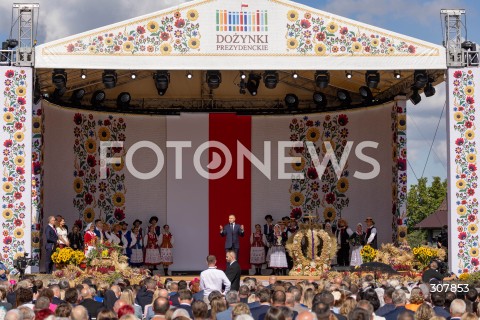  13.09.2026 TRYNCZA <br />DOZYNKI PREZYDENCKIE W TRYNCZY NA PODKARPACIU Z UDZIALEM PARY PREZYDENCKIEJ RP<br />N/Z PREZYDENT RP KAROL NAWROCKI <br /> 