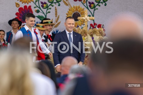  13.09.2026 TRYNCZA <br />DOZYNKI PREZYDENCKIE W TRYNCZY NA PODKARPACIU Z UDZIALEM PARY PREZYDENCKIEJ RP<br />N/Z PREZYDENT RP KAROL NAWROCKI <br /> 