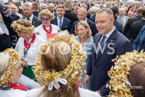  13.09.2026 TRYNCZA <br />DOZYNKI PREZYDENCKIE W TRYNCZY NA PODKARPACIU Z UDZIALEM PARY PREZYDENCKIEJ RP<br />N/Z PREZYDENT RP KAROL NAWROCKI MARTA NAWROCKA <br /> 