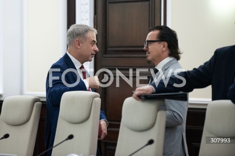  22.09.2026 WARSZAWA<br />POSIEDZENIE RADY MINISTROW<br />N/Z KRZYSZTOF GAWKOWSKI WOJCIECH BALCZUN<br /> 