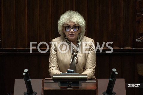  06.10.2026 WARSZAWA<br />POSIEDZENIE SEJMU<br />N/Z MARIA KOC<br /> 