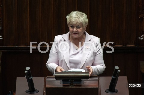  06.10.2026 WARSZAWA<br />POSIEDZENIE SEJMU<br />N/Z MALGORZATA PEPEK<br /> 
