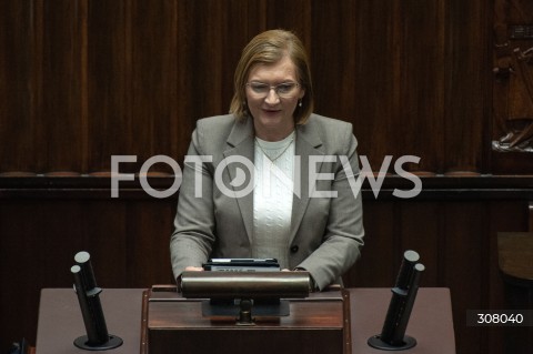  06.10.2026 WARSZAWA<br />POSIEDZENIE SEJMU<br />N/Z EWA LENIART<br /> 