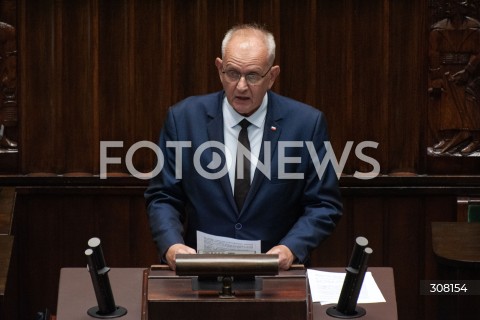  07.10.2026 WARSZAWA<br />POSIEDZENIE SEJMU<br />N/Z FRYDERYK KAPINOS<br /> 