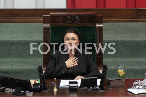  07.10.2026 WARSZAWA<br />POSIEDZENIE SEJMU<br />N/Z MONIKA WIELICHOWSKA<br /> 