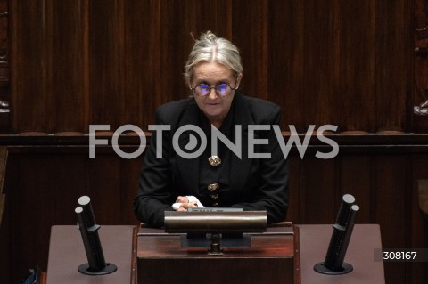  07.10.2026 WARSZAWA<br />POSIEDZENIE SEJMU<br />N/Z ANNA BALUCH<br /> 