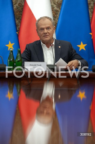  08.10.2026 WARSZAWA<br />NARADA NA TEMAT BEZPIECZENSTWA<br />N/Z PREMIER DONALD TUSK<br /> 
