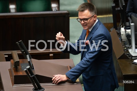  08.10.2026 WARSZAWA<br />POSIEDZENIE SEJMU<br />N/Z SZYMON HOLOWNIA<br />FOT. MARCIN BANASZKIEWICZ/FOTONEWS  
