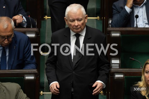  08.10.2026 WARSZAWA<br />POSIEDZENIE SEJMU<br />N/Z JAROSLAW KACZYNSKI<br />FOT. MARCIN BANASZKIEWICZ/FOTONEWS  