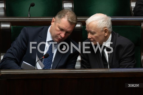  08.10.2026 WARSZAWA<br />POSIEDZENIE SEJMU<br />N/Z PRZEMYSLAW CZARNEK JAROSLAW KACZYNSKI<br />FOT. MARCIN BANASZKIEWICZ/FOTONEWS  