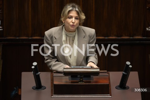  08.10.2026 WARSZAWA<br />POSIEDZENIE SEJMU<br />N/Z MONIKA ROSA<br />FOT. MARCIN BANASZKIEWICZ/FOTONEWS  