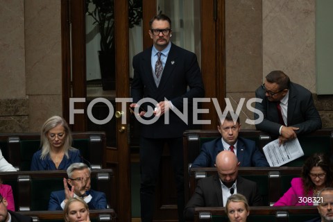  08.10.2026 WARSZAWA<br />POSIEDZENIE SEJMU<br />N/Z LUKASZ MEJZA<br />FOT. MARCIN BANASZKIEWICZ/FOTONEWS  