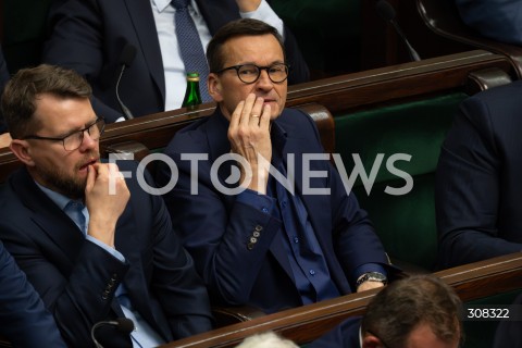  08.10.2026 WARSZAWA<br />POSIEDZENIE SEJMU<br />N/Z MATEUSZ MORAWIECKI<br />FOT. MARCIN BANASZKIEWICZ/FOTONEWS  