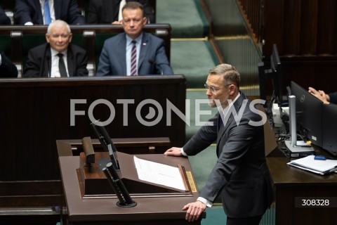  08.10.2026 WARSZAWA<br />POSIEDZENIE SEJMU<br />N/Z ZBIGNIEW BOGUCKI JAROSLAW KACZYNSKI<br />FOT. MARCIN BANASZKIEWICZ/FOTONEWS  