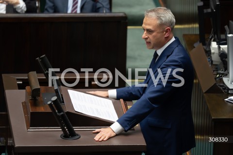 08.10.2026 WARSZAWA<br />POSIEDZENIE SEJMU<br />N/Z KRZYSZTOF GAWKOWSKI<br />FOT. MARCIN BANASZKIEWICZ/FOTONEWS  