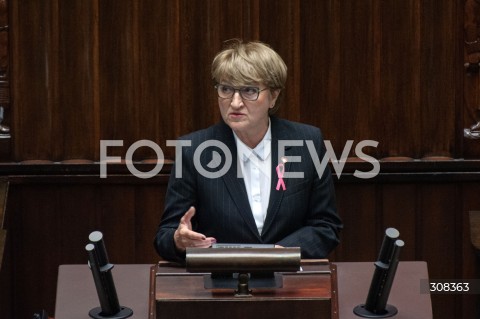  09.10.2026 WARSZAWA<br />POSIEDZENIE SEJMU<br />N/Z ELZBIETA ANNA POLAK<br /> 