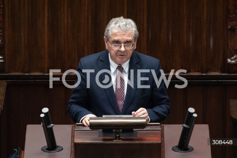  20.10.2026 WARSZAWA<br />POSIEDZENIE SEJMU<br />N/Z CZESLAW HOC<br /> 
