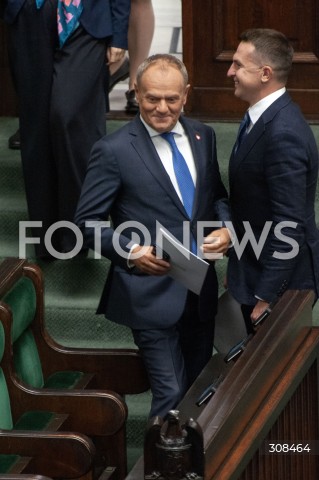  20.10.2026 WARSZAWA<br />POSIEDZENIE SEJMU<br />N/Z PREMIER DONALD TUSK ADAM SZLAPKA<br /> 