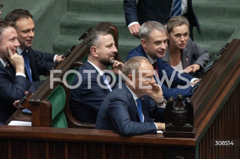  20.10.2026 WARSZAWA<br />POSIEDZENIE SEJMU<br />N/Z PREMIER DONALD TUSK WLADYSLAW KOSINIAK KAMYSZ KRZYSZTOF GAWKOWSKI BARBARA NOWACKA<br /> 