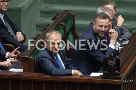  20.10.2026 WARSZAWA<br />POSIEDZENIE SEJMU<br />N/Z PREMIER DONALD TUSK WLADYSLAW KOSINIAK KAMYSZ<br /> 