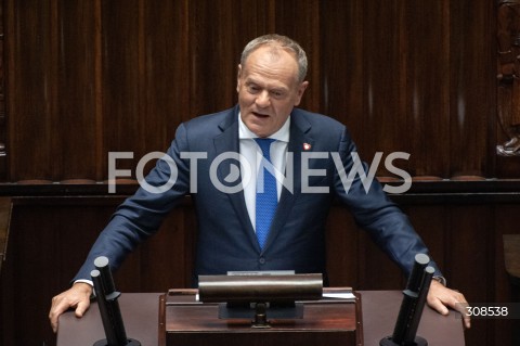  20.10.2026 WARSZAWA<br />POSIEDZENIE SEJMU<br />N/Z PREMIER DONALD TUSK<br /> 