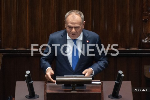  20.10.2026 WARSZAWA<br />POSIEDZENIE SEJMU<br />N/Z PREMIER DONALD TUSK<br /> 