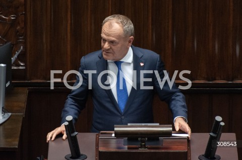  20.10.2026 WARSZAWA<br />POSIEDZENIE SEJMU<br />N/Z PREMIER DONALD TUSK<br /> 