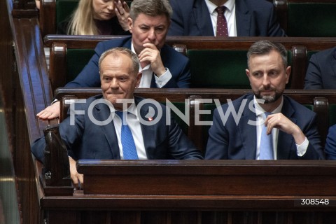  20.10.2026 WARSZAWA<br />POSIEDZENIE SEJMU<br />N/Z PREMIER DONALD TUSK WLADYSLAW KOSINIAK KAMYSZ<br /> 